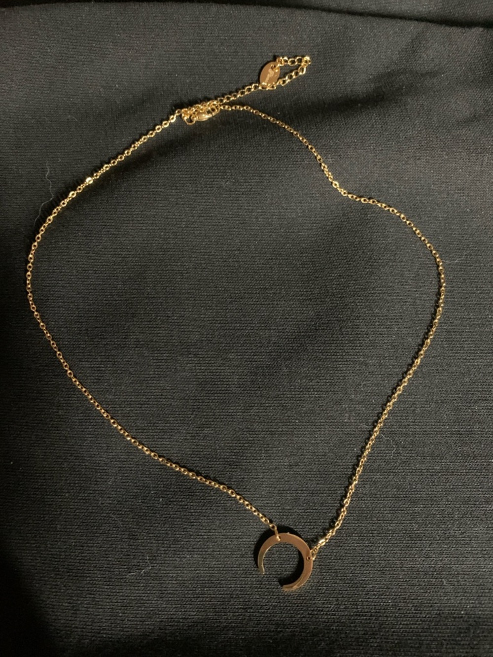 Plunder Gold Crescent Moon Necklace